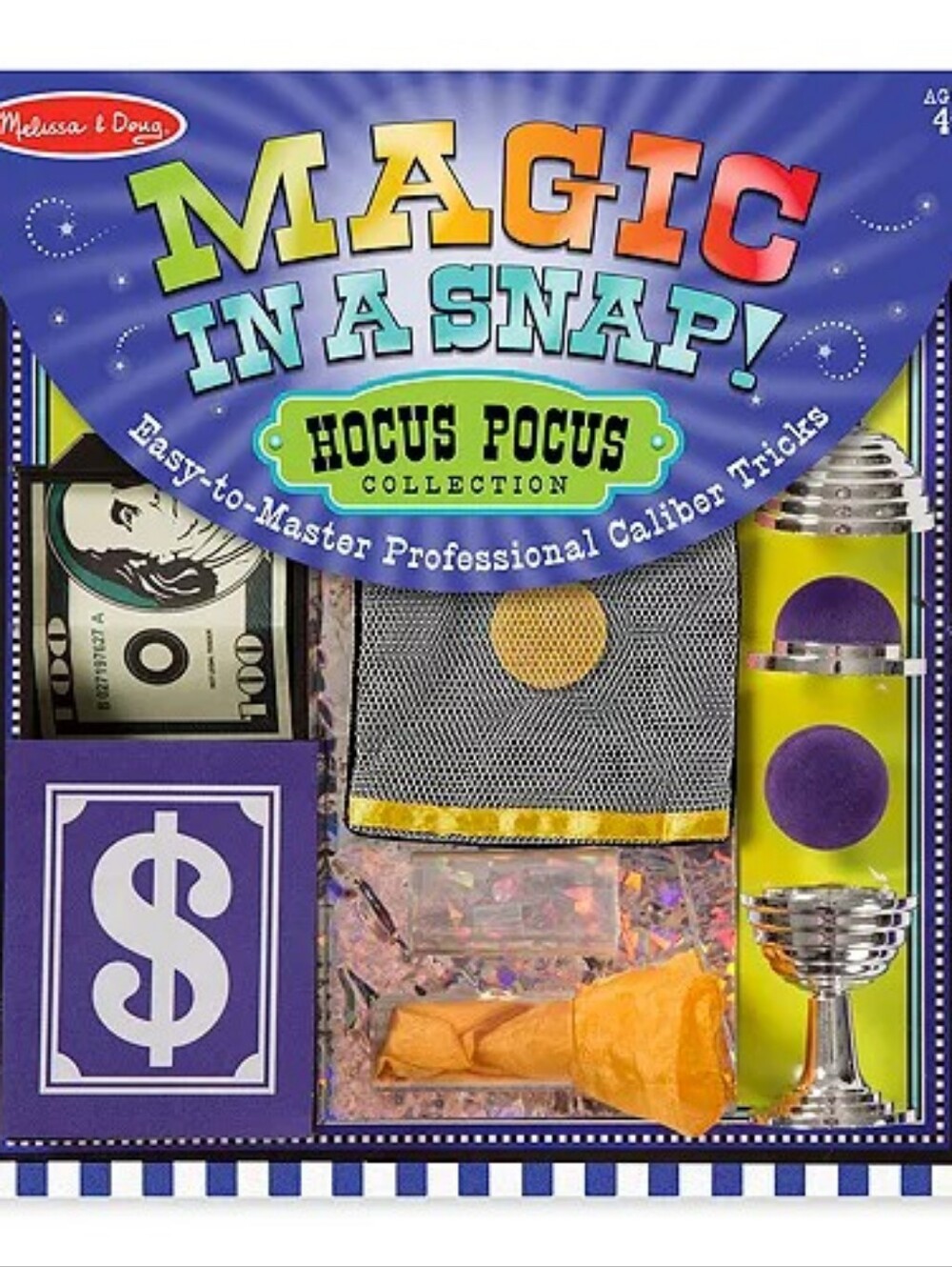 NIB Melissa & Doug Magic In A Snap Hocus Pocus Collection Magic Trick Set